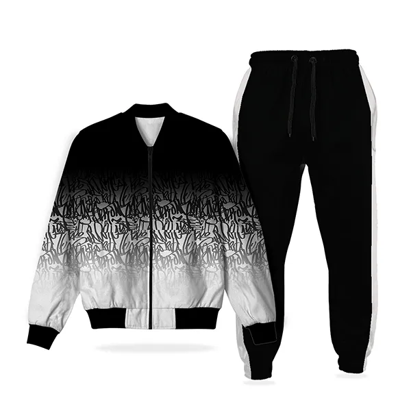 Alphabets Pattern jacket And Jogger Pant Track Suit