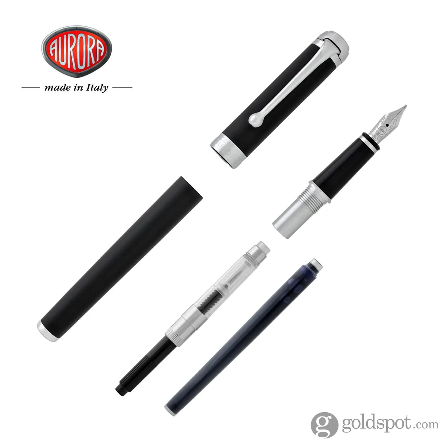 Aurora Talentum Fountain Pen Finesse Rubberized Soft Touch Broad Point