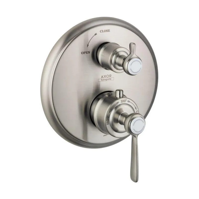 Axor 16801001 Montreux Thermostatic Valve Trim with Integrated Volume Control Less Valve in Chrome