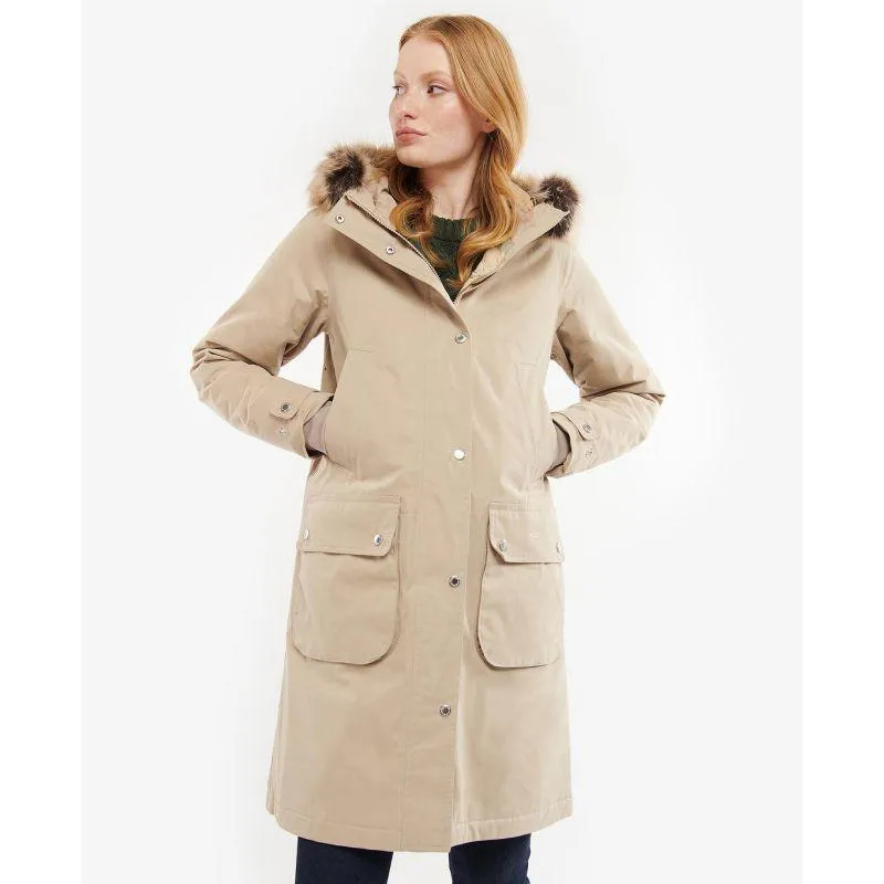 Barbour Scarlet Ladies Waterproof Coat - Sand Dune/Ancient