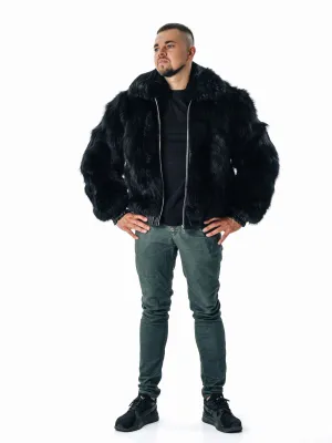 Black Fox Fur Jacket