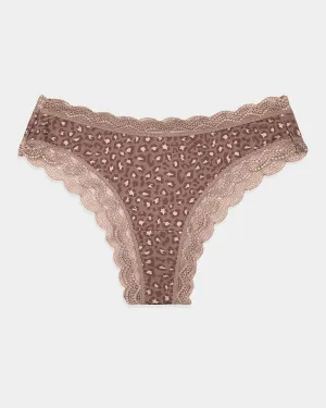 Brazilian Brief - Neutral Leopard Taupe