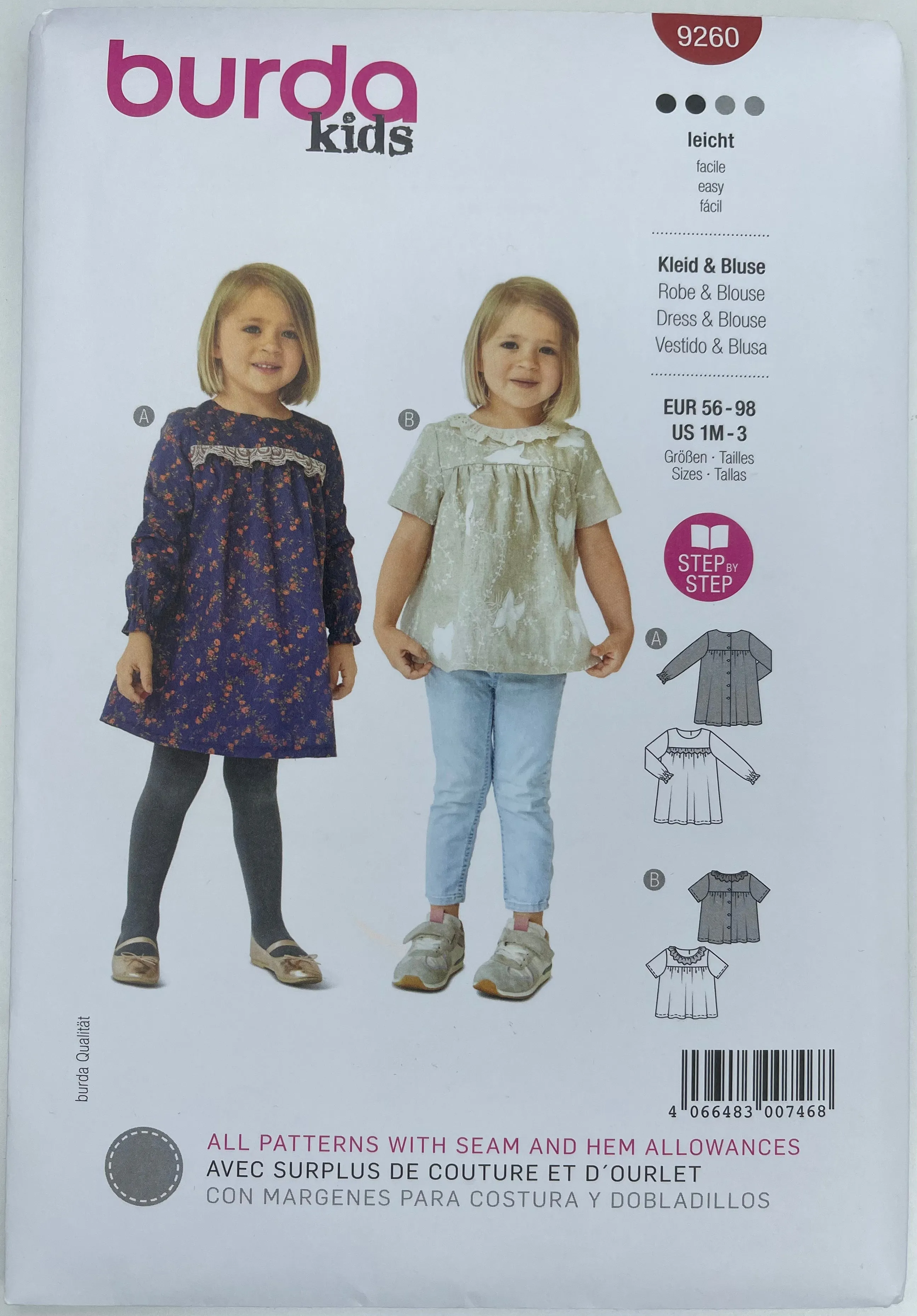 BURDA KIDS Blouse & Dress - 9260