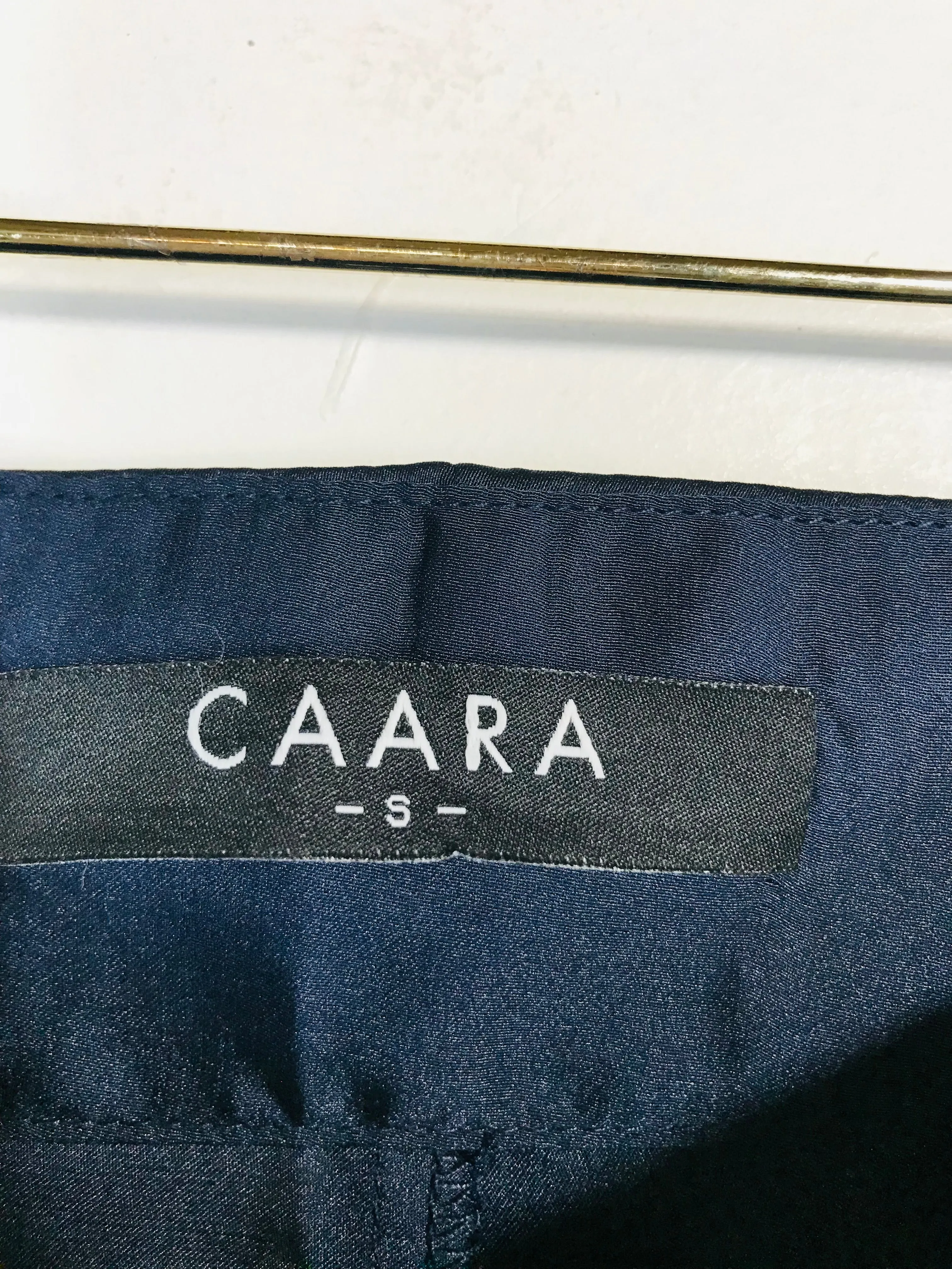 Caara Women's Satin Paper Bag Culottes Trousers | S UK8 | Blue