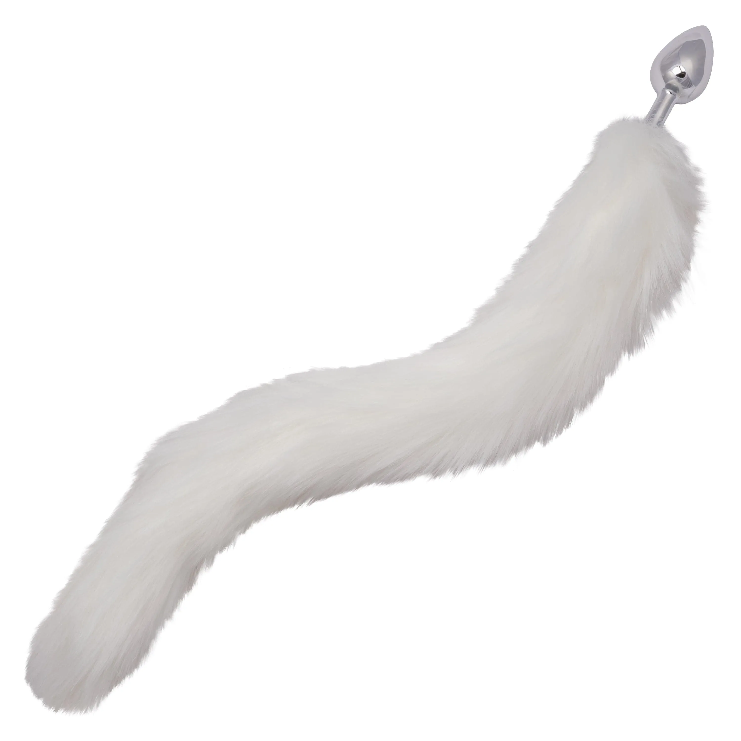 California Exotics - Running Wild Fur Tail Metal Anal Plug