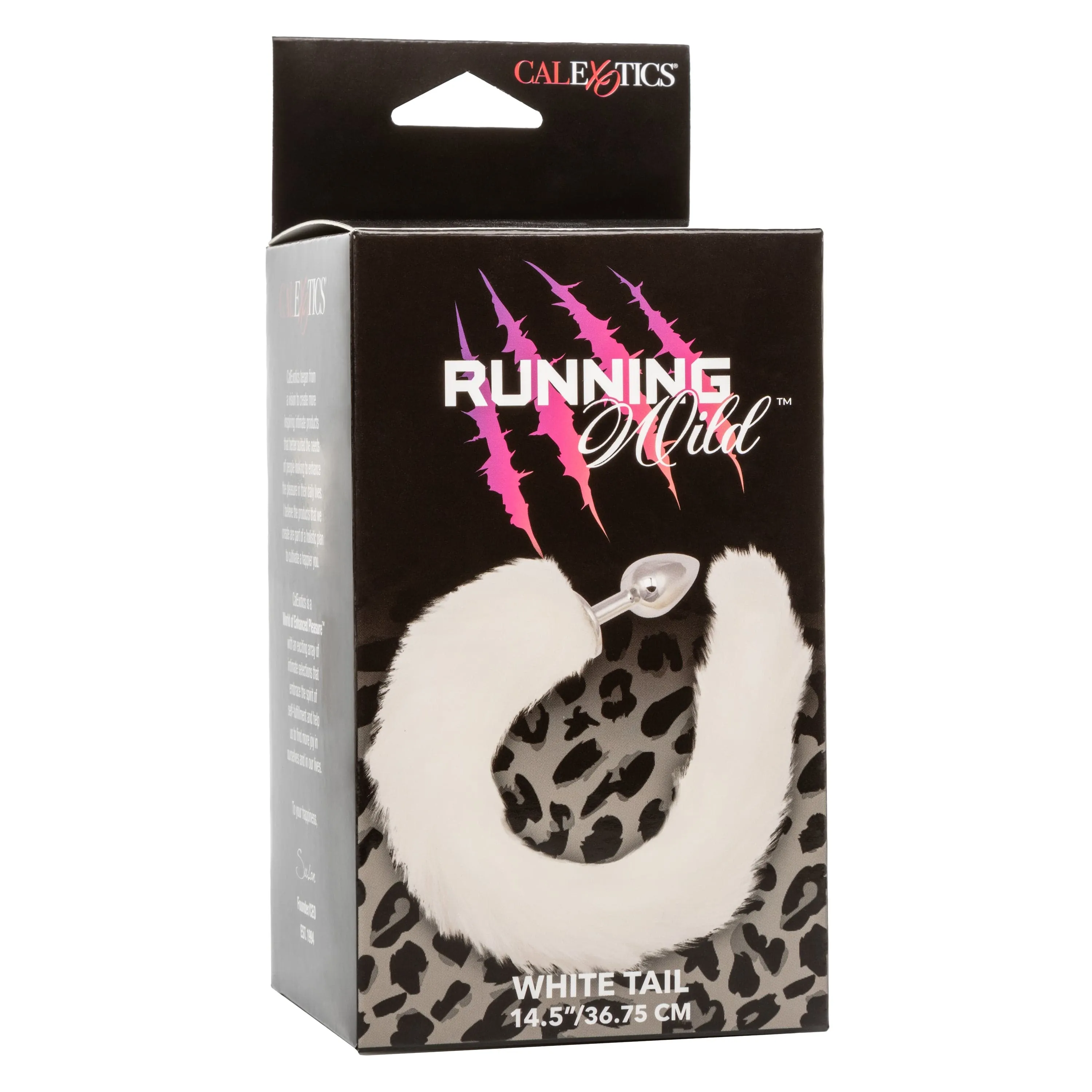 California Exotics - Running Wild Fur Tail Metal Anal Plug