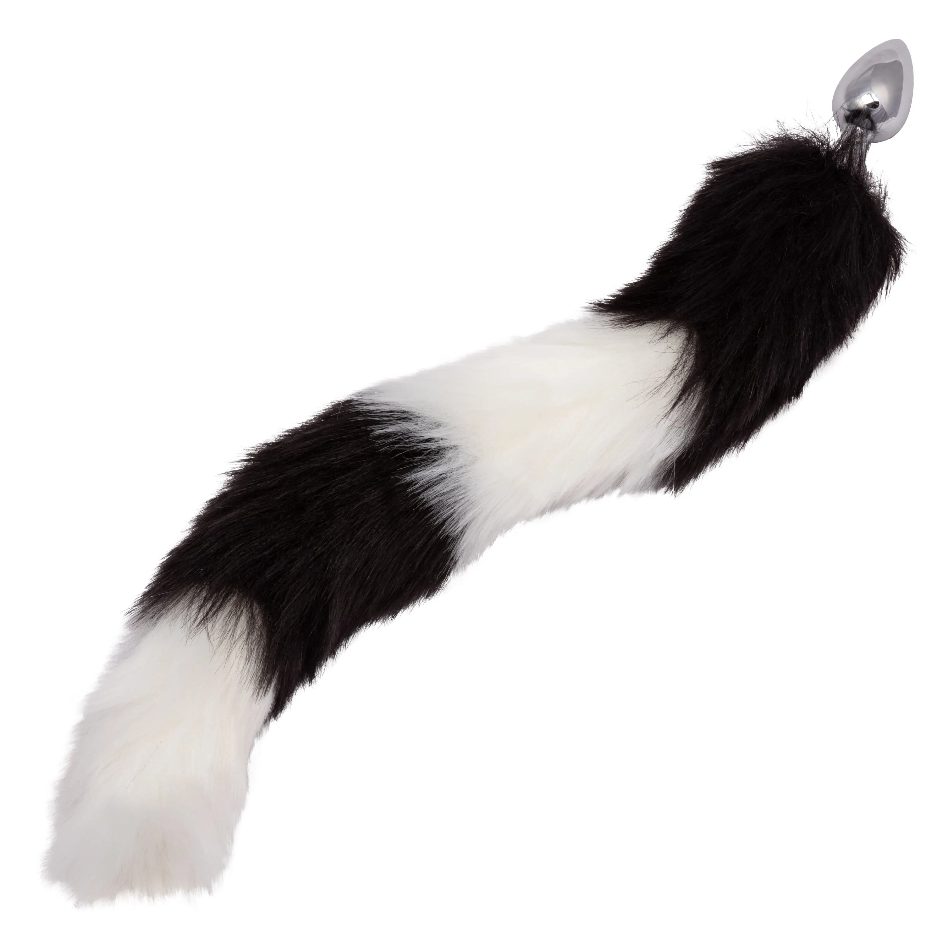 California Exotics - Running Wild Fur Tail Metal Anal Plug