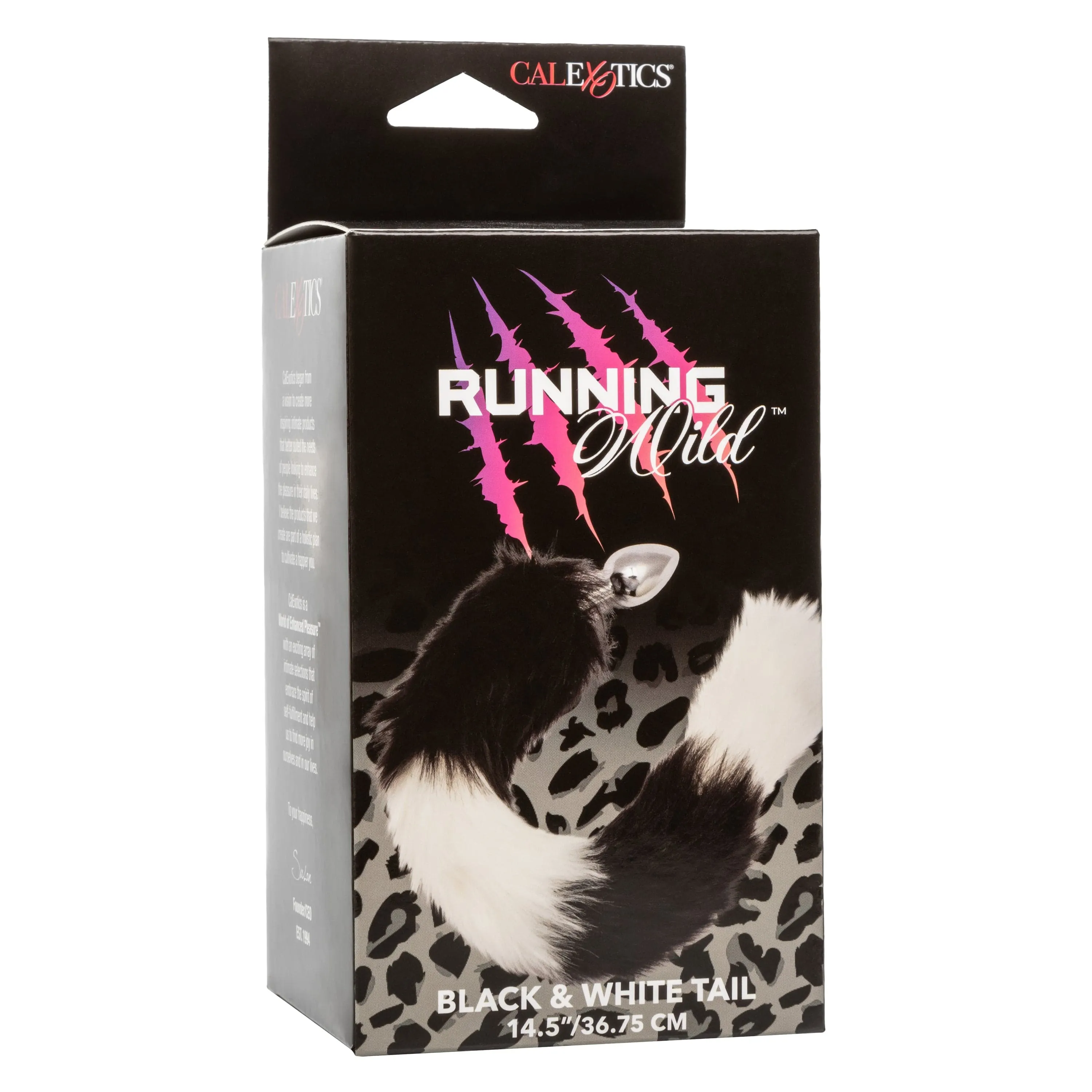 California Exotics - Running Wild Fur Tail Metal Anal Plug