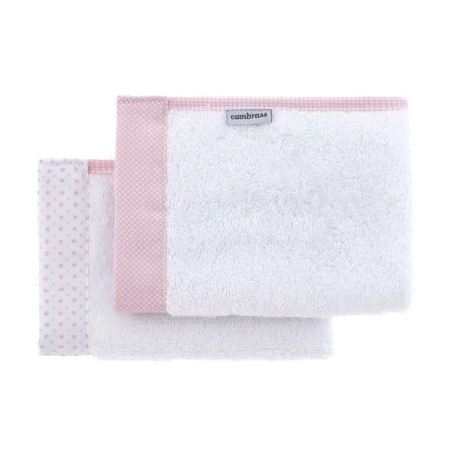 Cambrass Set 2 Towel Essentia Pink 25x35x1cm