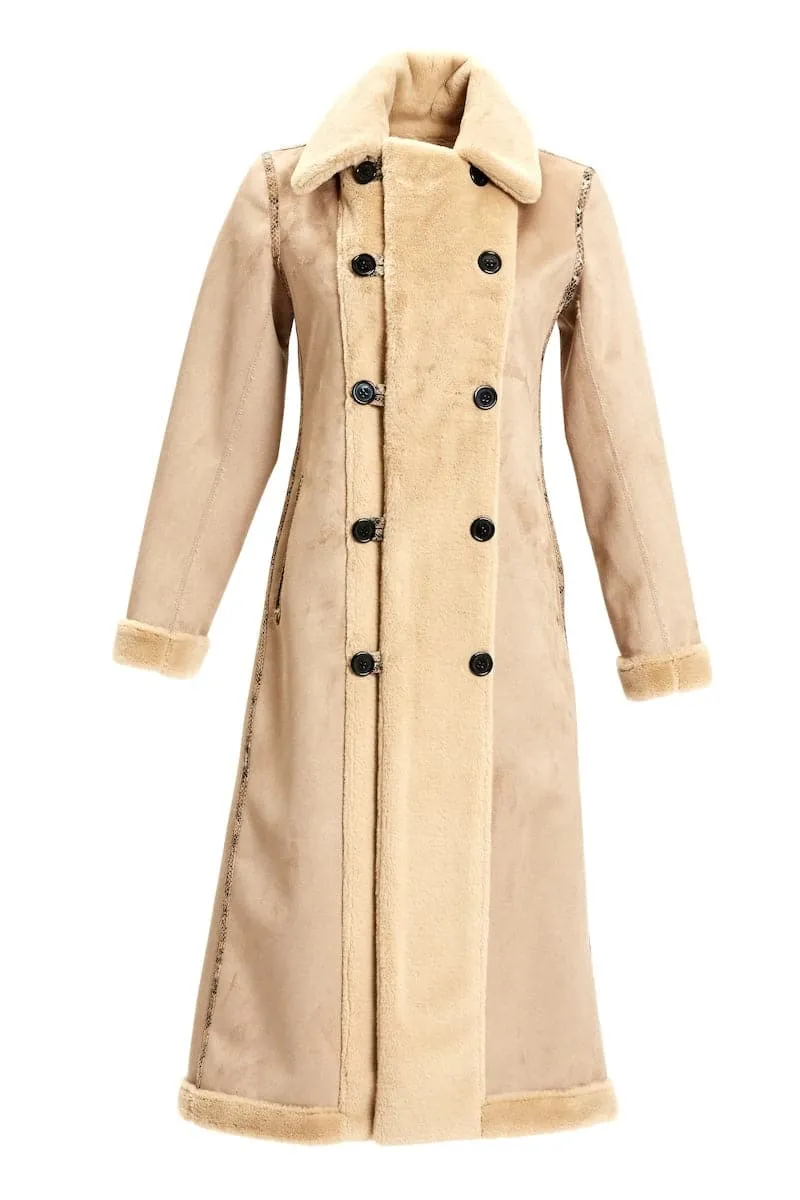 CATHERINE CAMEL AND PYTHON REVERSIBLE COAT