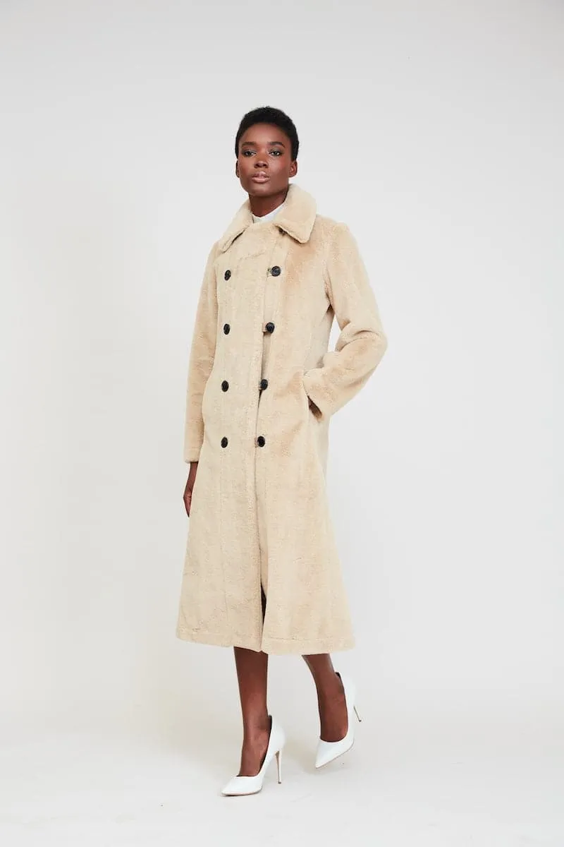 CATHERINE CAMEL AND PYTHON REVERSIBLE COAT