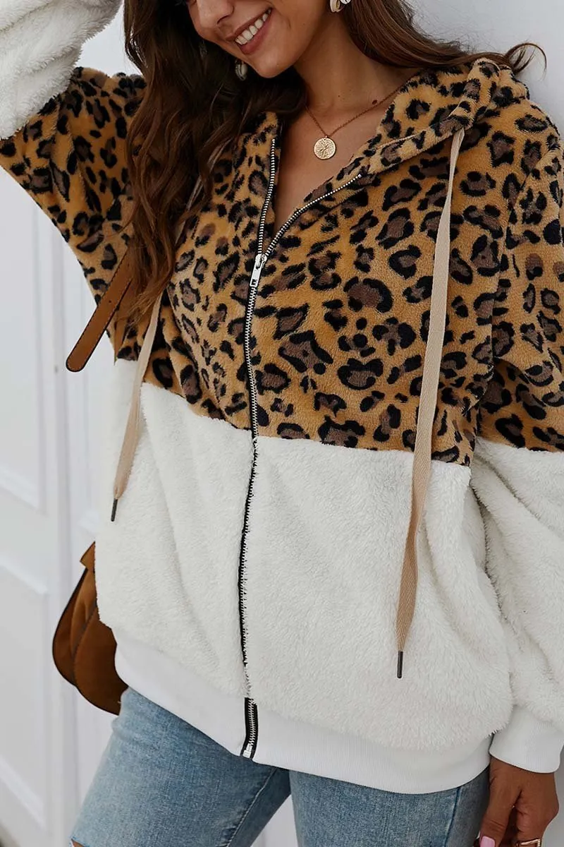 Chicindress Leopard Stitching Coat(3 Colors)