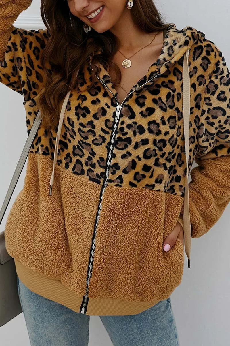 Chicindress Leopard Stitching Coat(3 Colors)