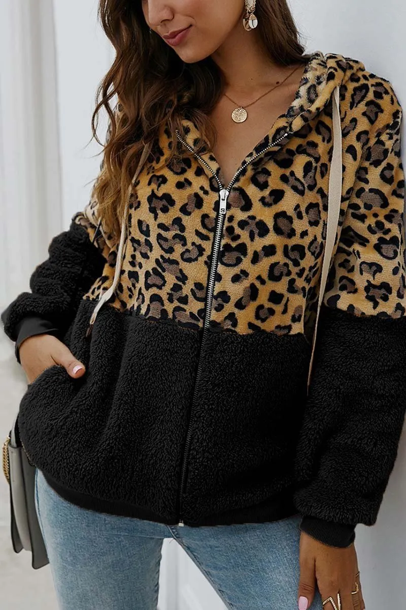 Chicindress Leopard Stitching Coat(3 Colors)