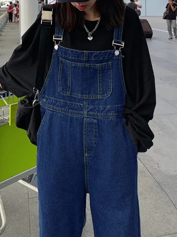 Classic Straight Leg Denim Overall