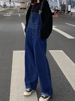 Classic Straight Leg Denim Overall