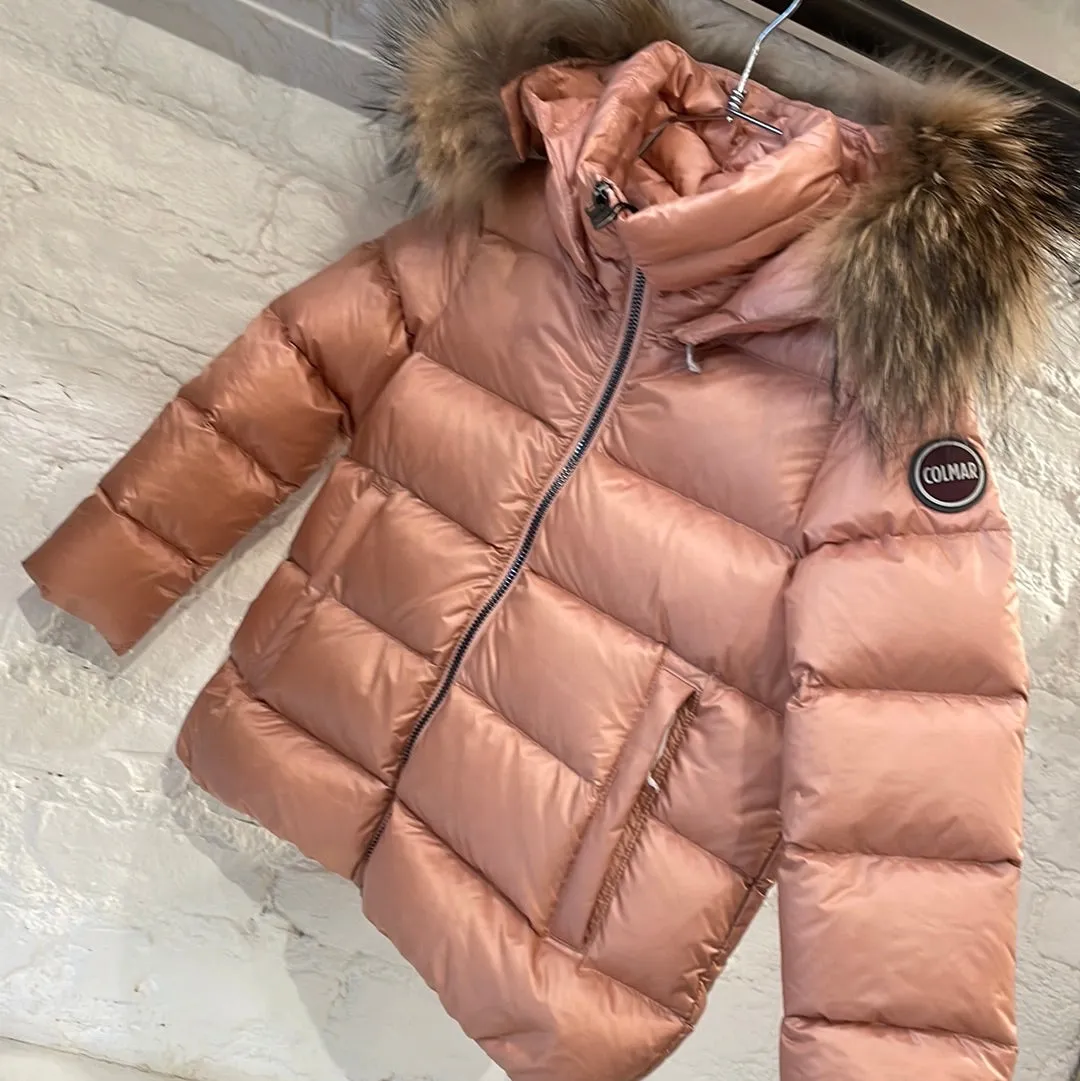 Colmar Doll Down Coat With Fur