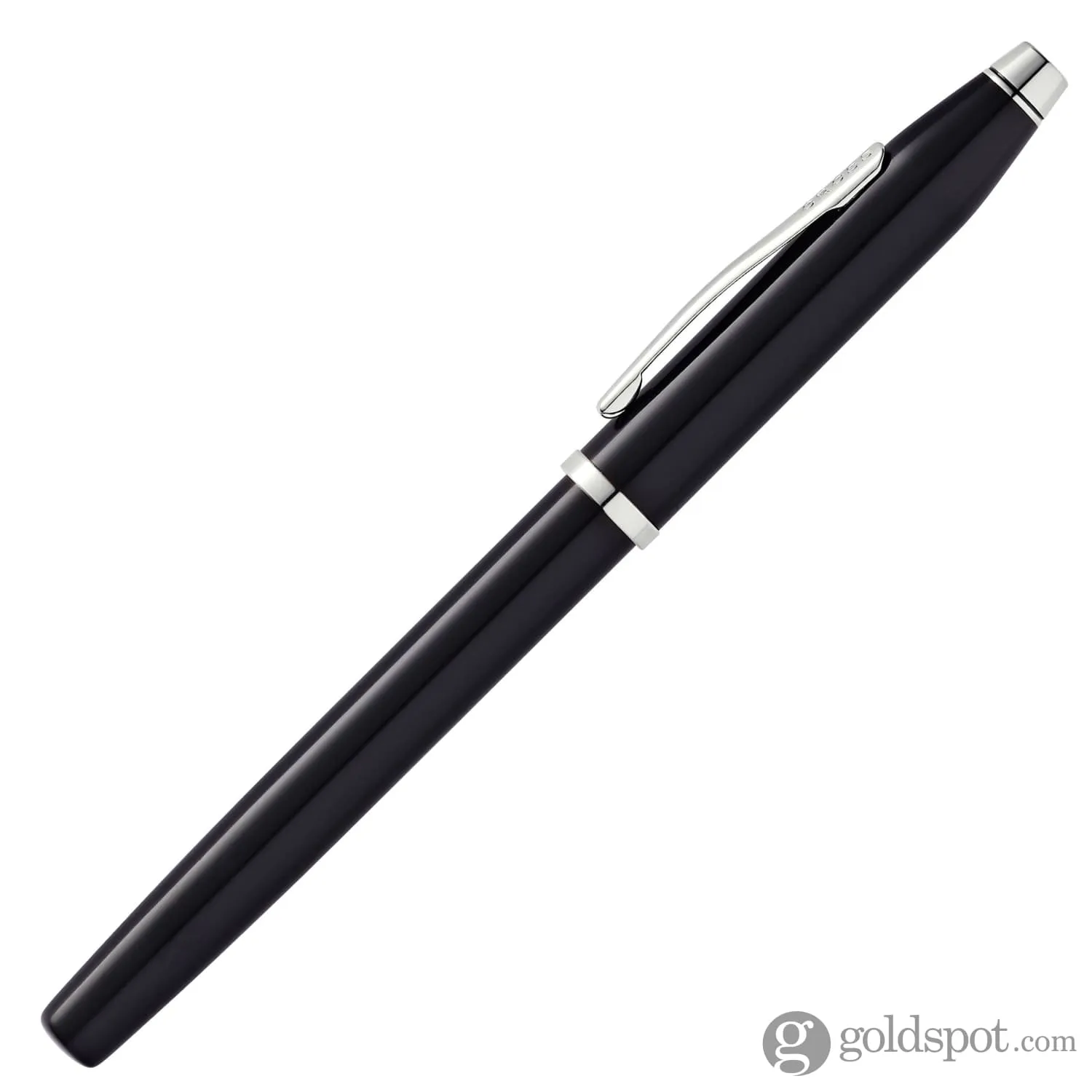 Cross Century II Selectip Rollerball Pen in Black Lacquer & Rhodium Plated Trim