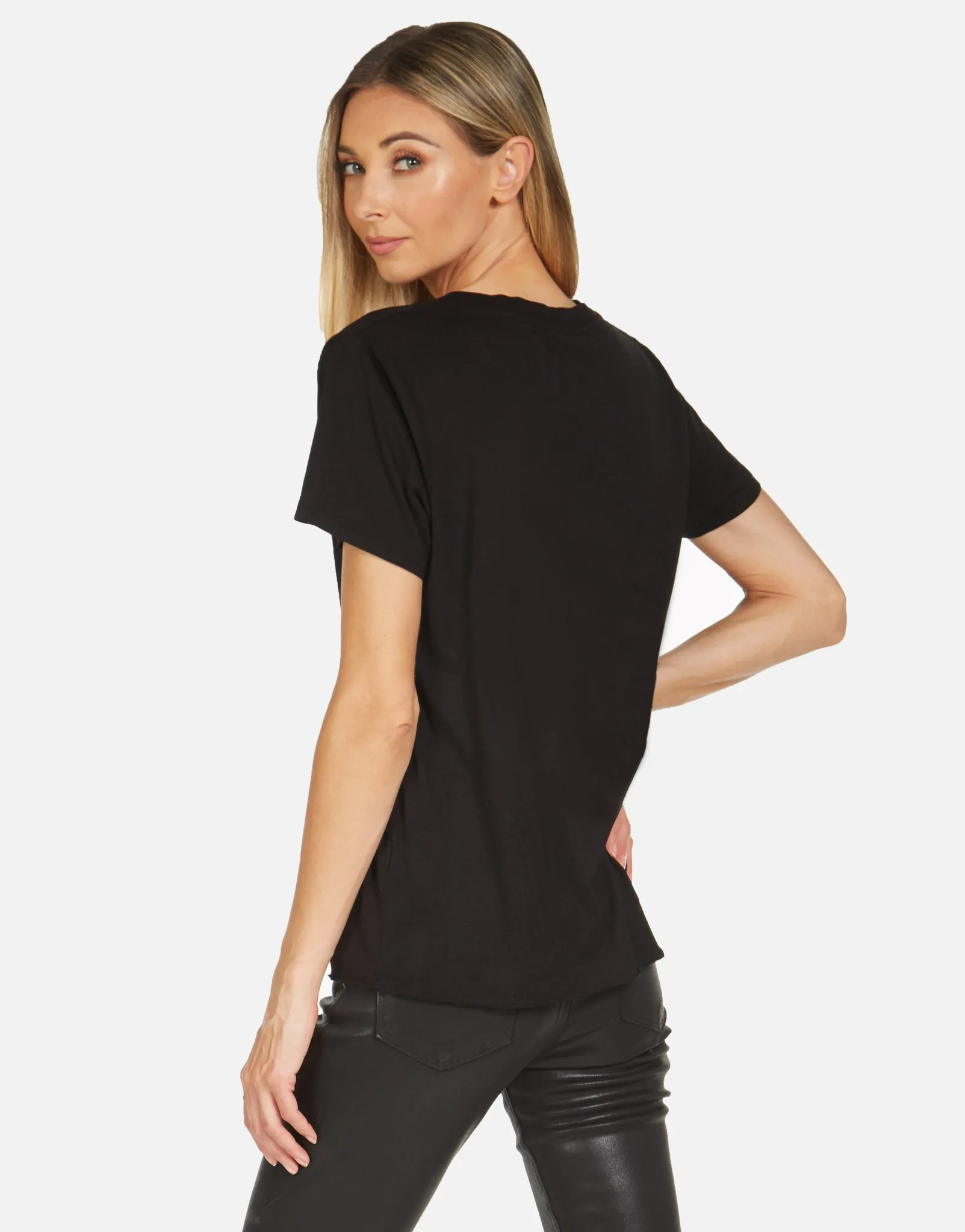 Delano Core Boyfriend Tee Black