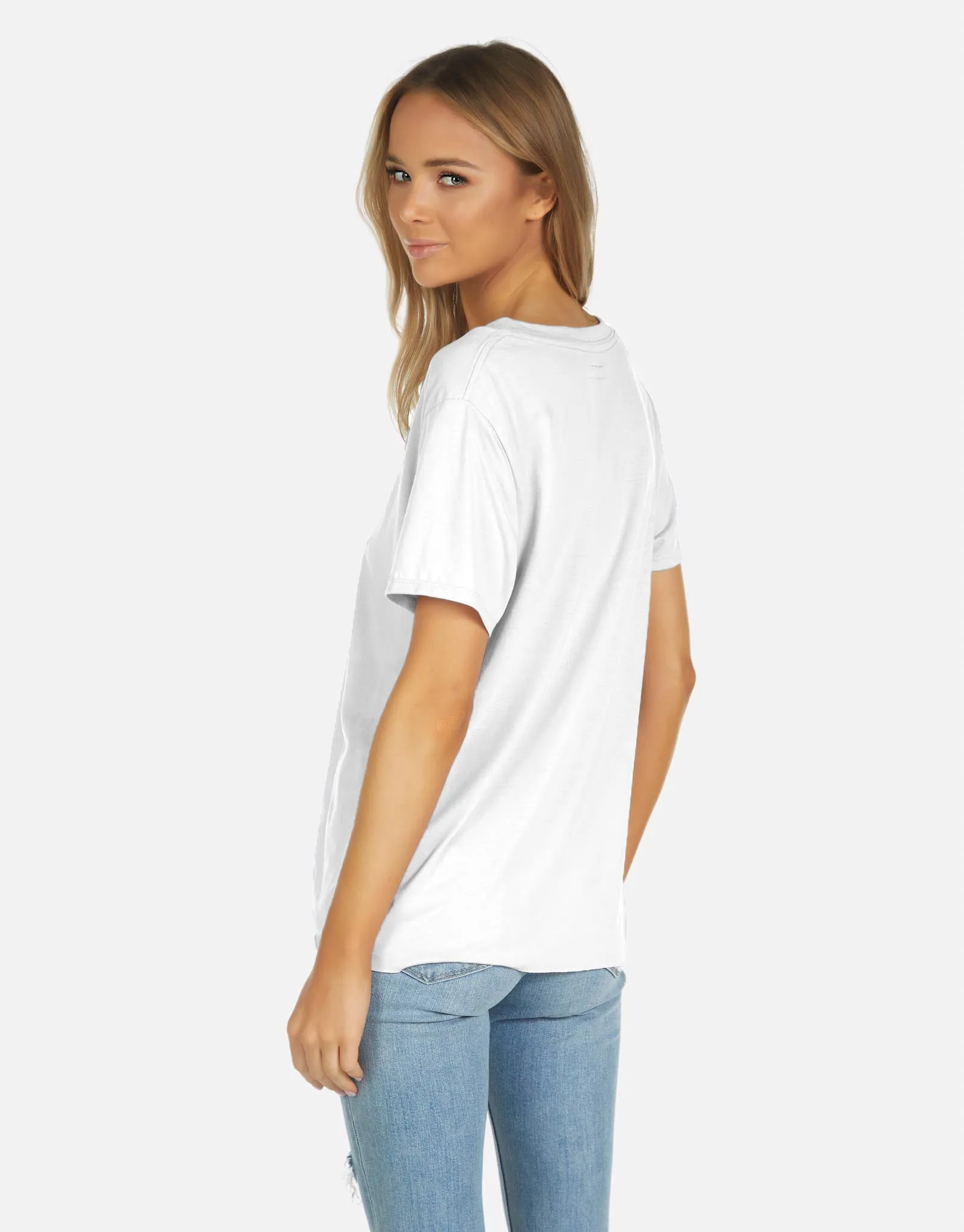 Delano Core Boyfriend Tee White