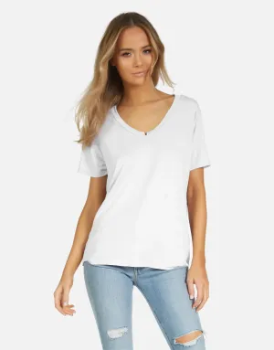 Delano Core Boyfriend Tee White