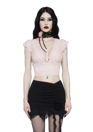 Demure Vixen Lace Top