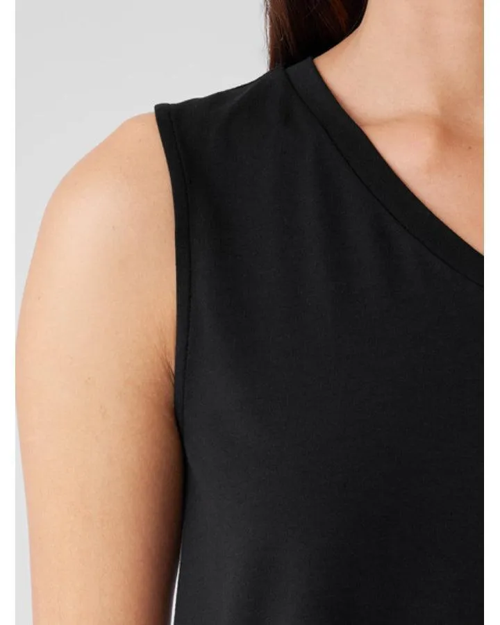 Eileen Fisher Stretch Jersey Knit V-Neck Tank Top