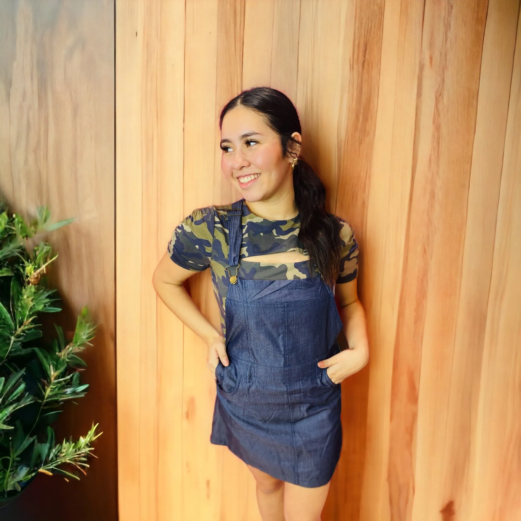 Farmer's Market Denim Overall Dress