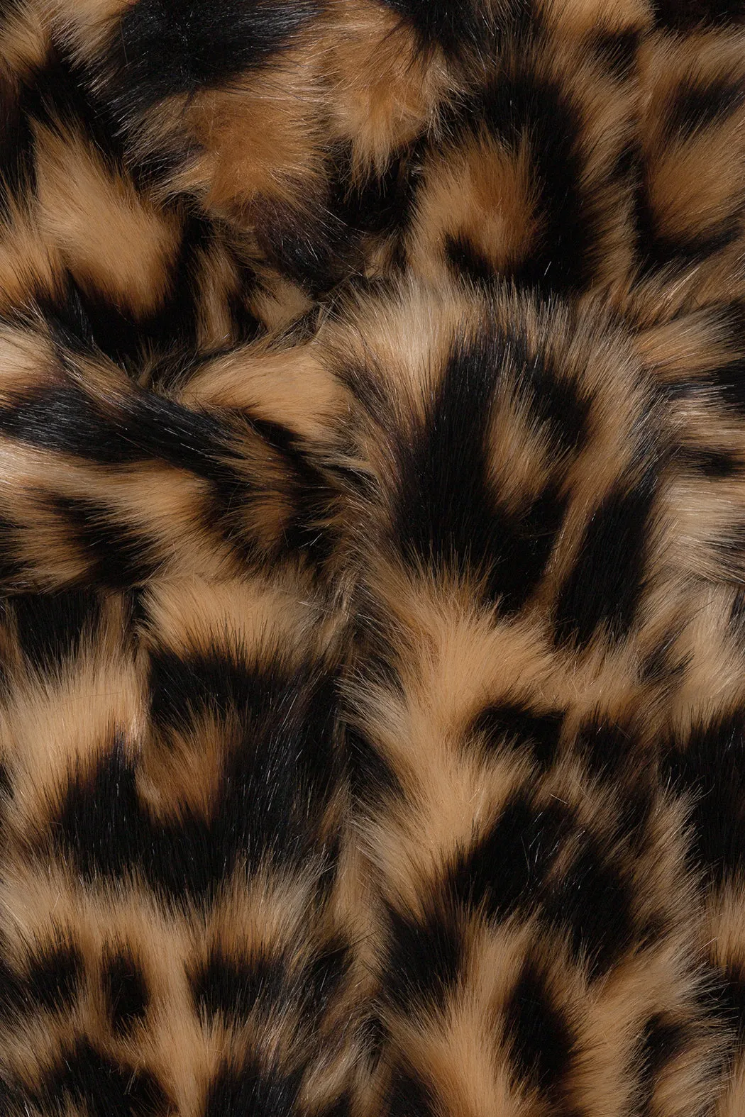 Faux Fur Coat - Honey Peach Comb.