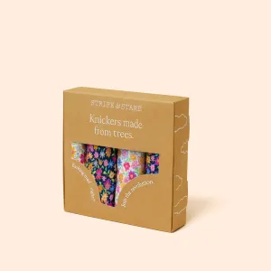 Floral Wonderland Four Knicker Box