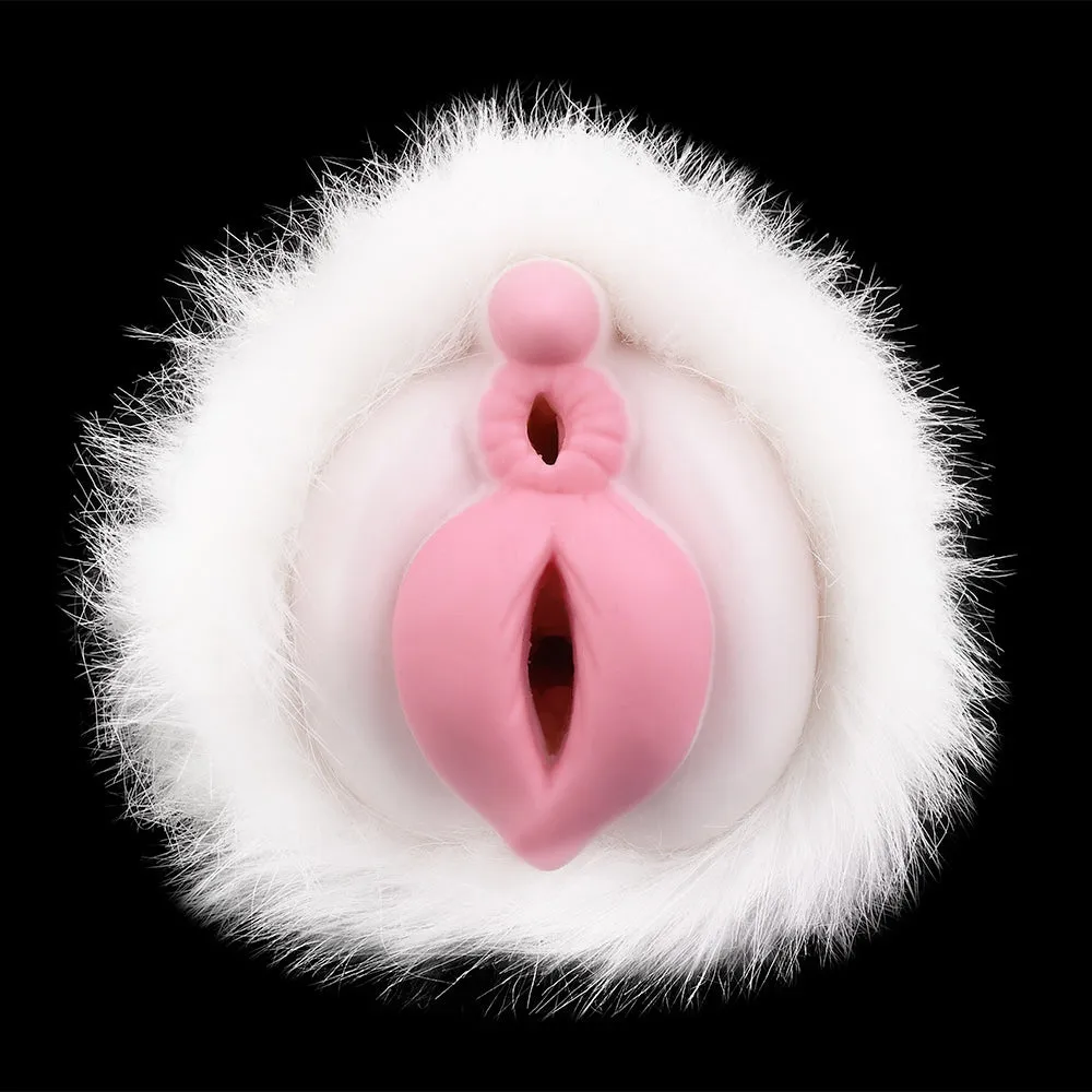 Furry Animal Pocket Pussy Penis Masturbation Cup - Polor Bear Vaginal Masturbator Sex Toy for Men