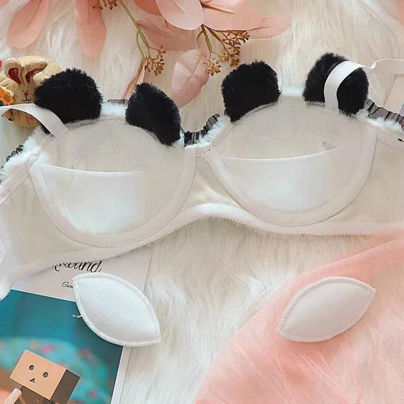 Fuzzy Panda Princess Lingerie Set