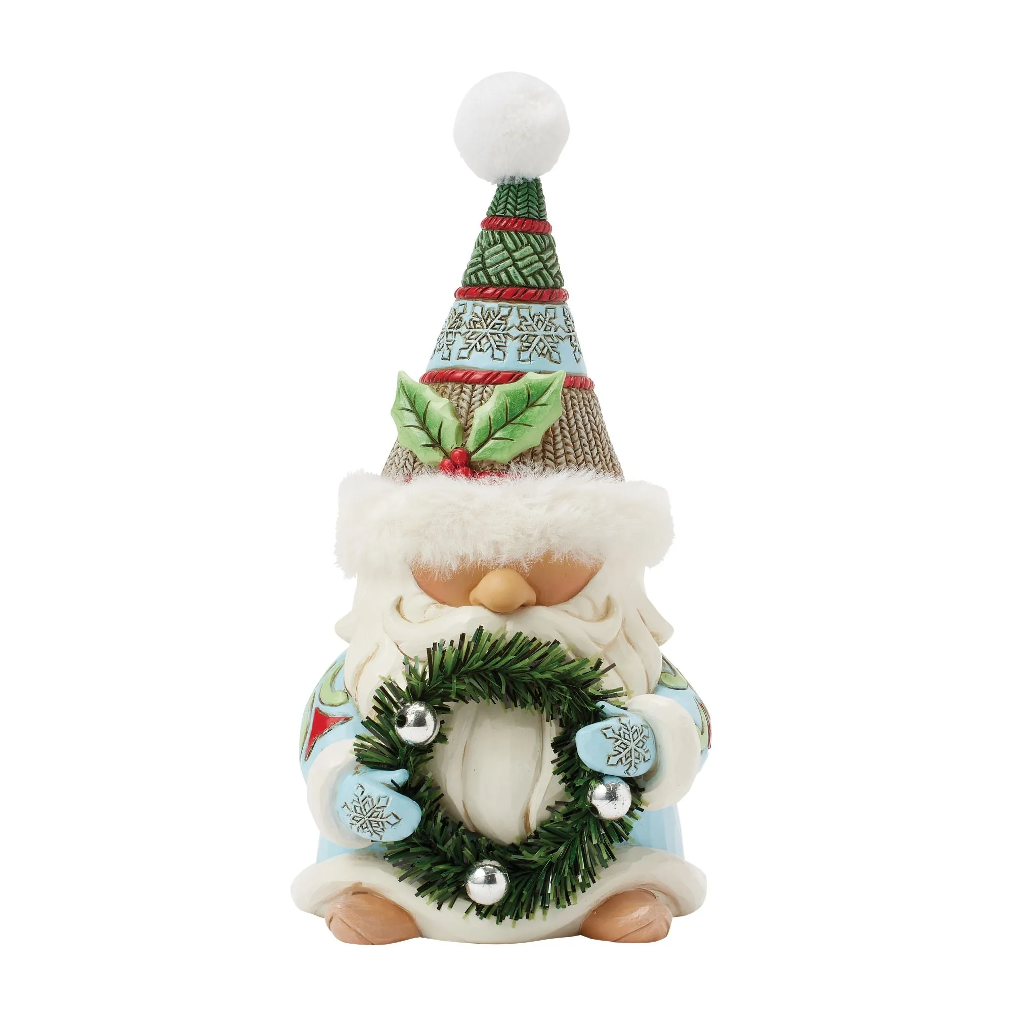 Gnome Wreath & Fur Hat Fig