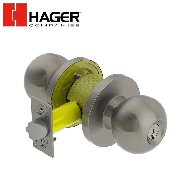 Hager - 3553 - Lever - Entry - 2-3/4" - Optional Finish - Optional Trim - Optional Keyway