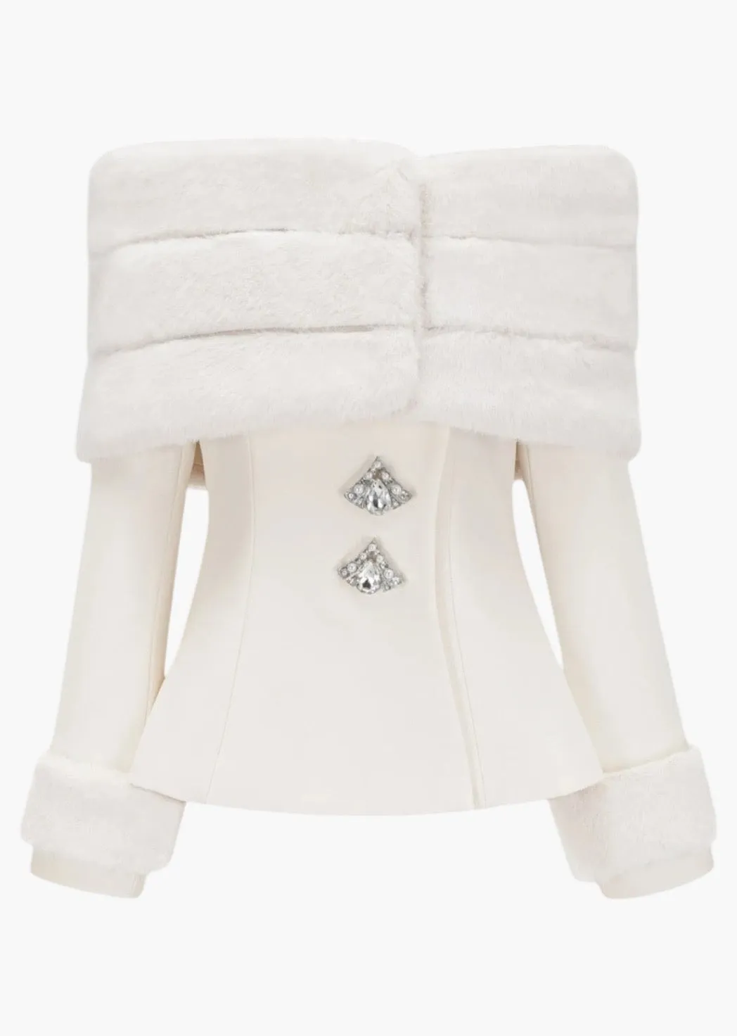 Hazel Eco-Fur Trim Two Piece Set