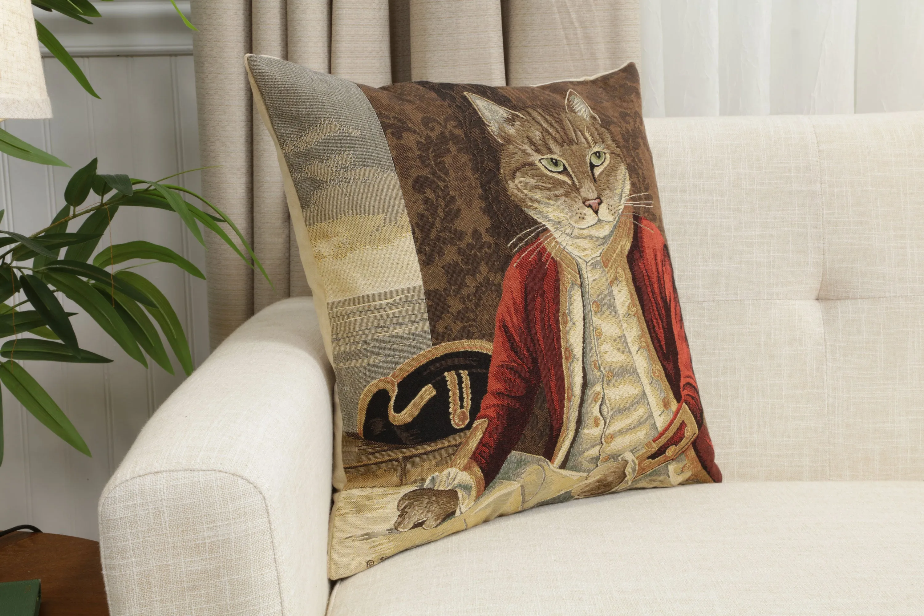 Herbert Cats B European Cushion Cover by Susan Herbert