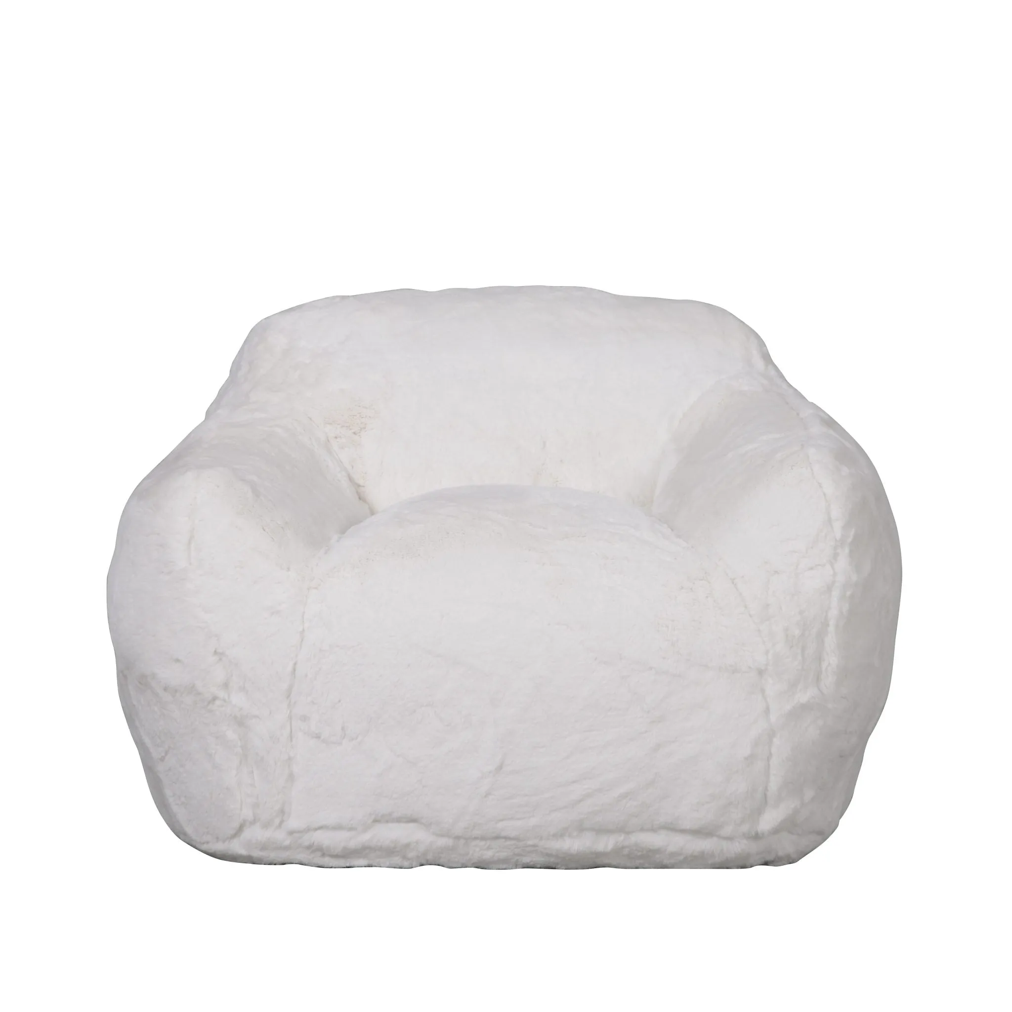 I AM FAKE Snug Faux Fur Chair Medium WHITE