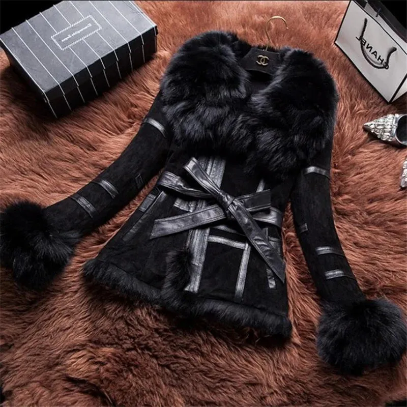 IANLAN Casual Real Fur Coats