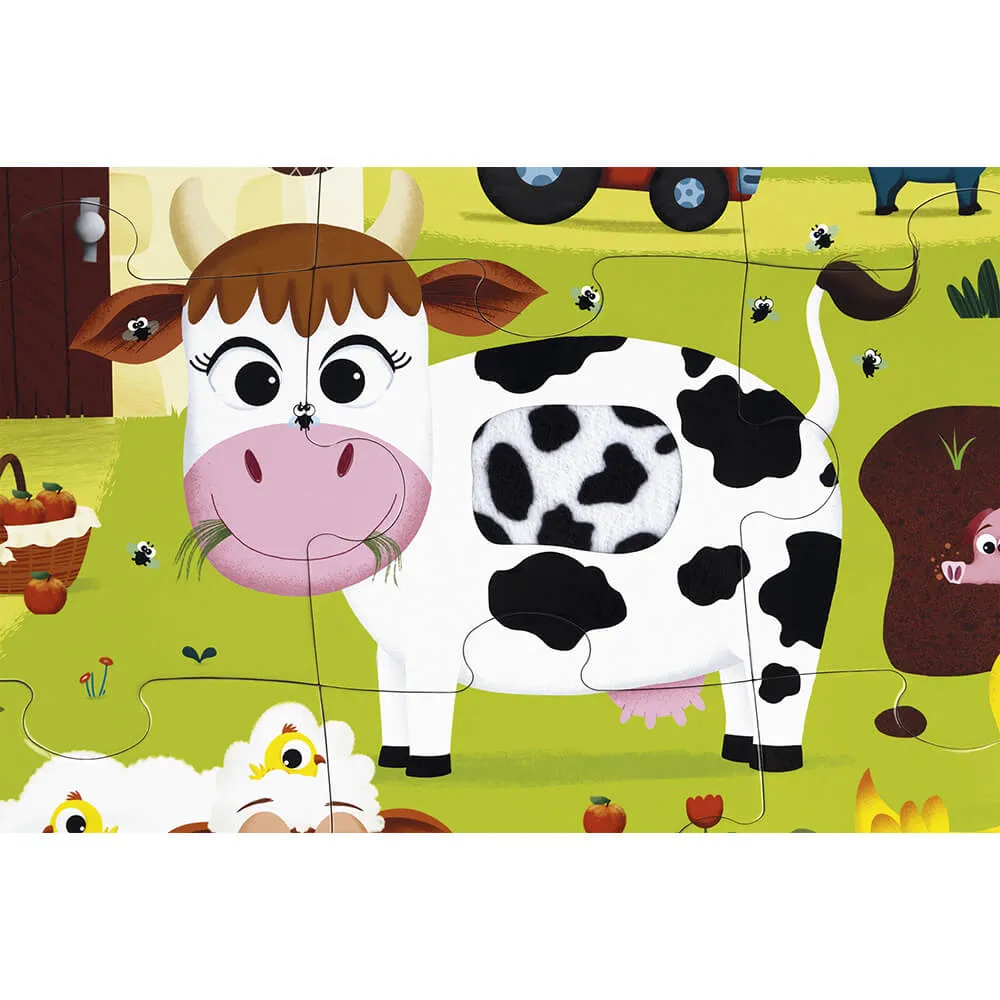 Janod Farm Animals Tactile (Touch & Feel) Puzzle