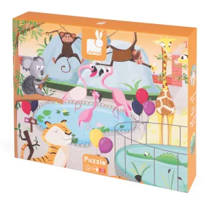 Janod Tactile Puzzle - A Day at the Zoo