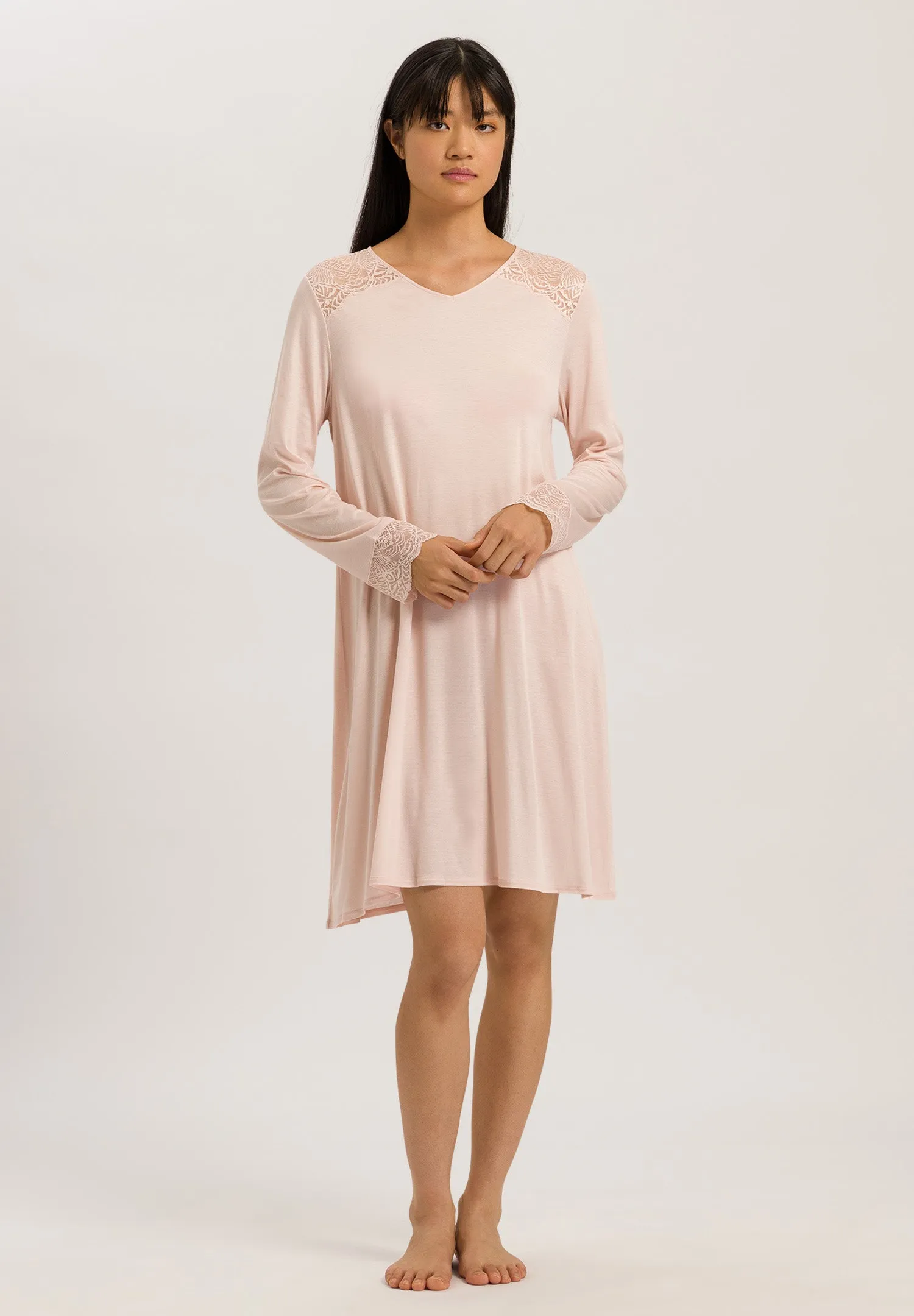 Josephine Soft TENCEL™ Lace Trim Nightgown | Peach Whip 74938-2311