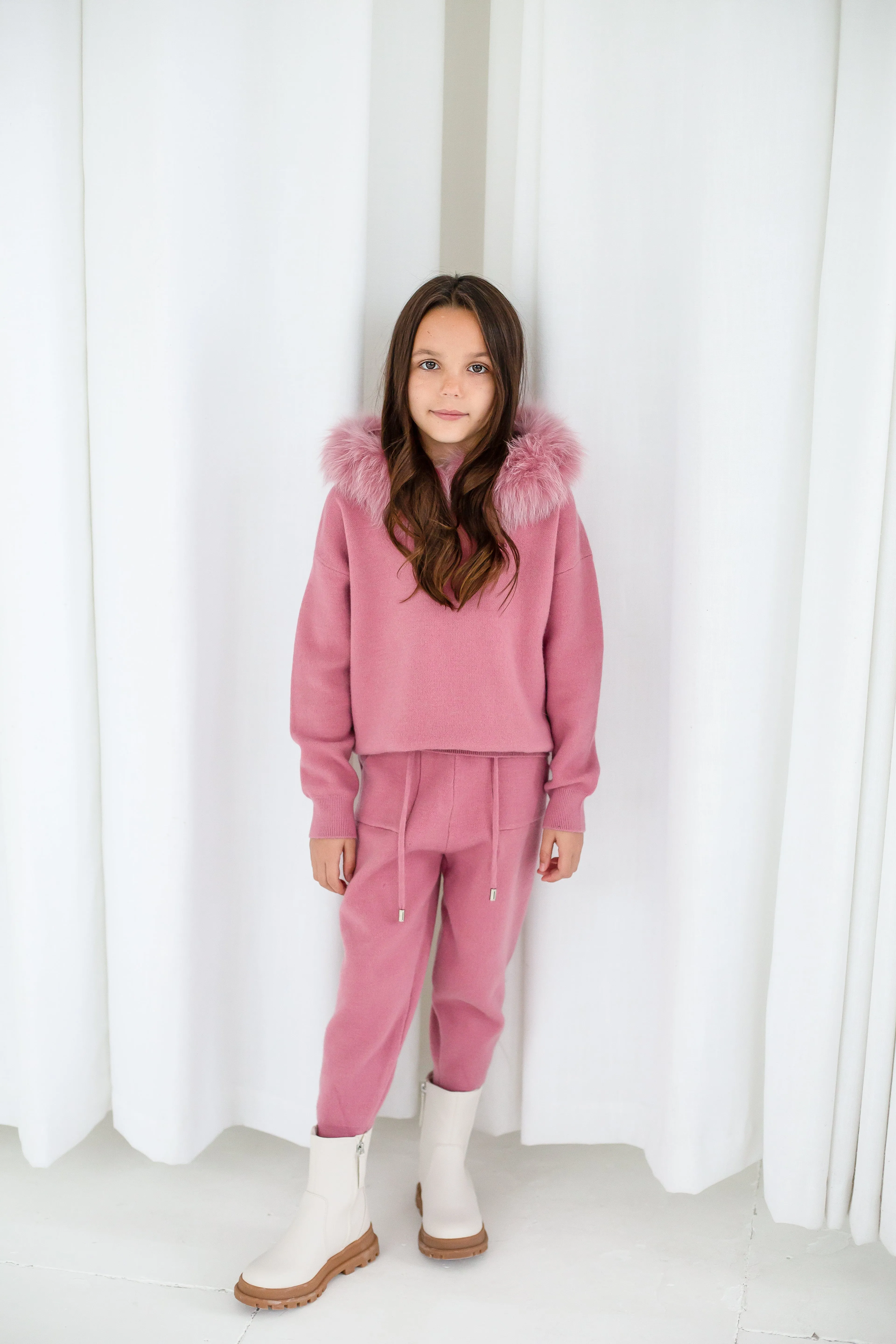 Knitted lounge suit  / Rasberry