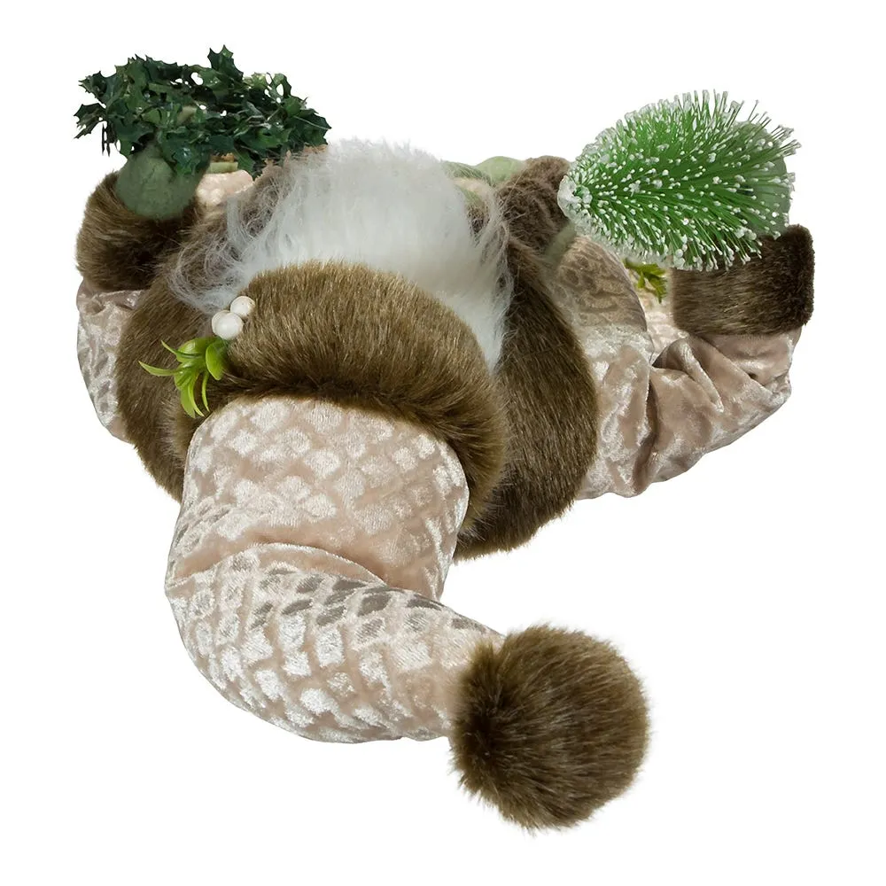 Kurt Adler 18-Inch Sage and Neutral Santa Table Piece