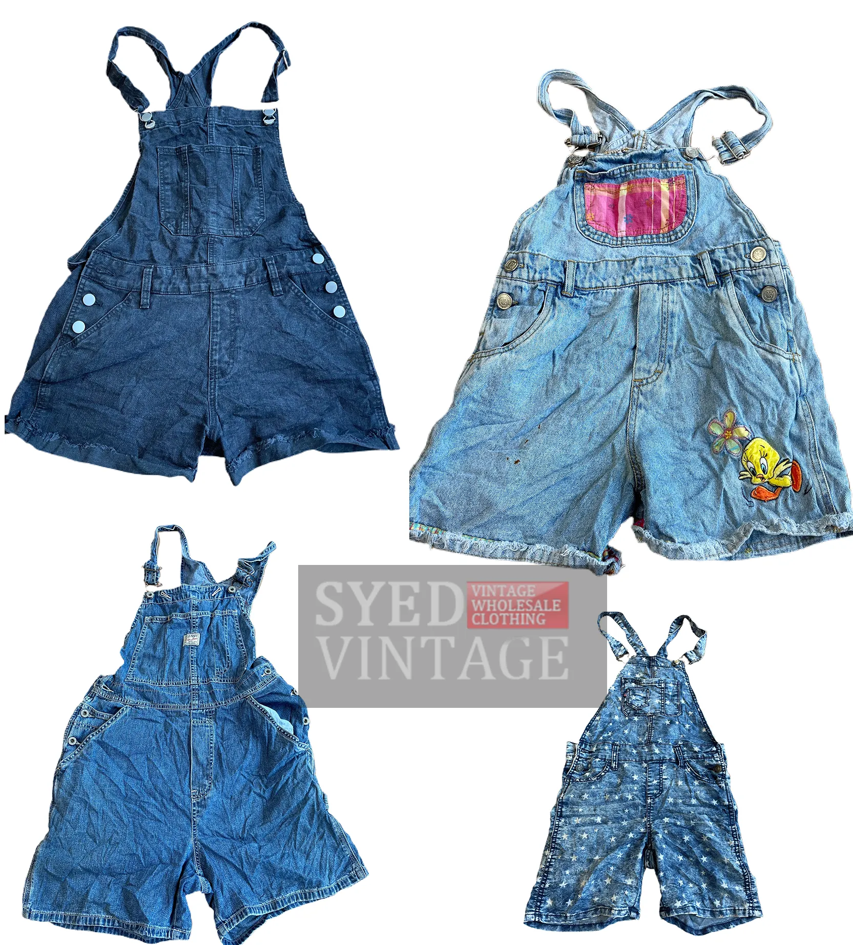 Ladies Short Dungarees