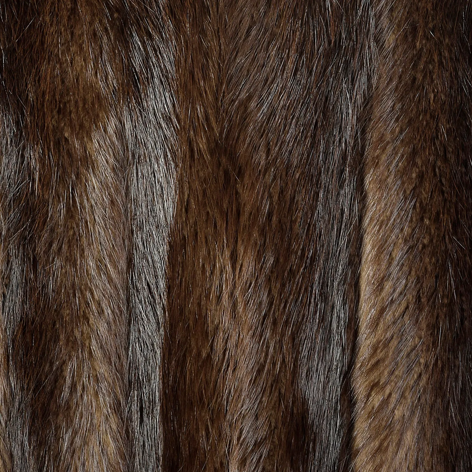 Medium 1980s Brown Long Hair Beaver Fur Coat