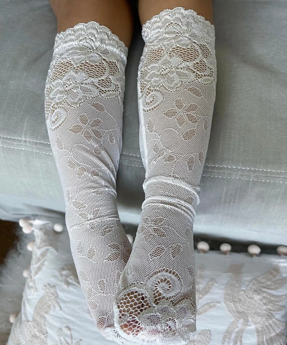 Petite Maison Kids Floral Lace Socks