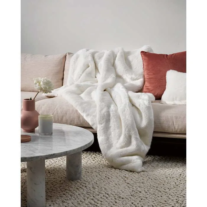 Polar  Bear Throw (Faux Fur)