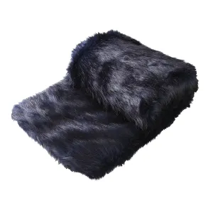 Presley Ink Faux Fur Throw by Logan and Mason