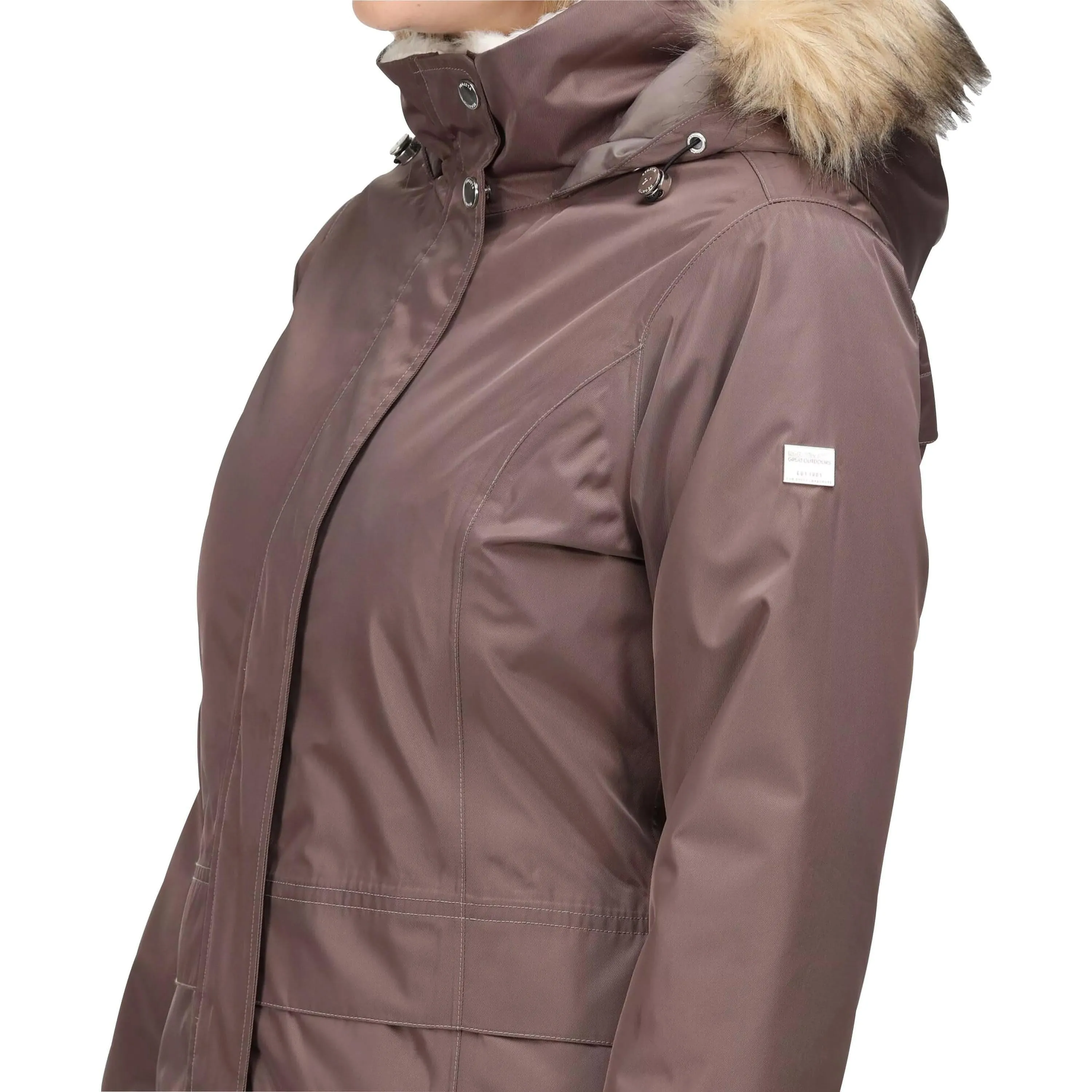 Regatta Lexis Waterproof Insulated Womens Parka Jacket - Brown