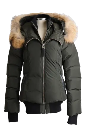 Romane Down Bomber Jacket W/ Fur Hood